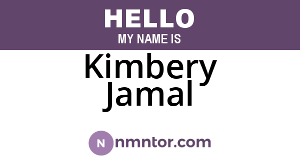 Kimbery Jamal