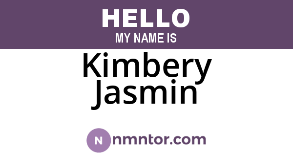 Kimbery Jasmin