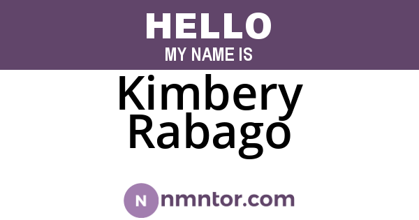 Kimbery Rabago