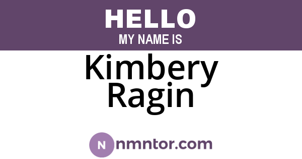 Kimbery Ragin