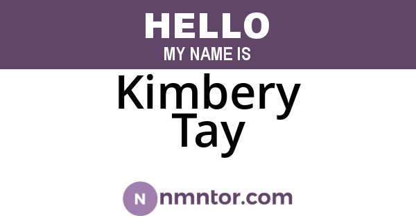 Kimbery Tay