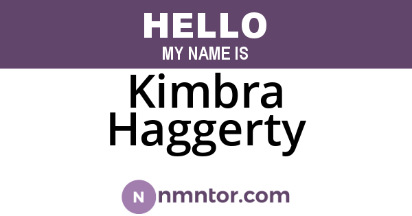 Kimbra Haggerty