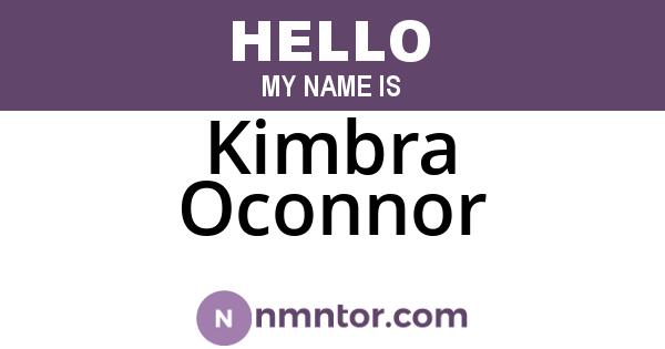 Kimbra Oconnor