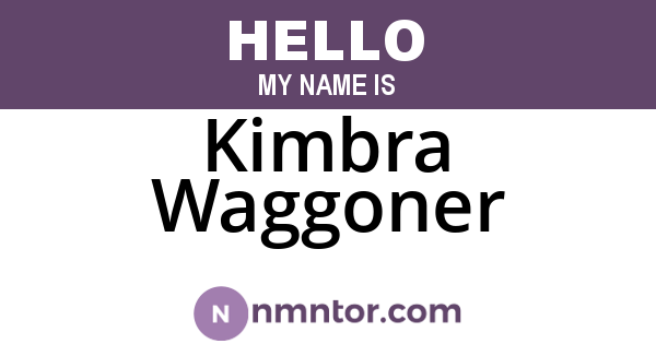 Kimbra Waggoner