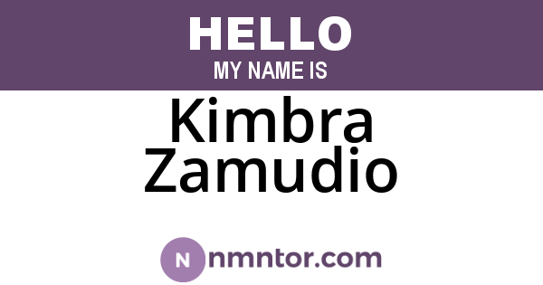 Kimbra Zamudio