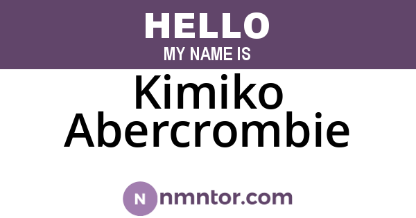 Kimiko Abercrombie