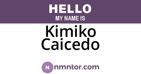Kimiko Caicedo