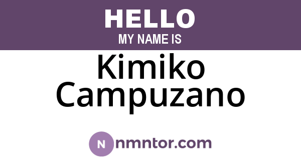 Kimiko Campuzano