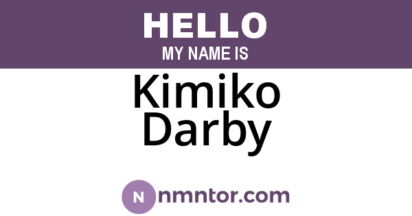 Kimiko Darby