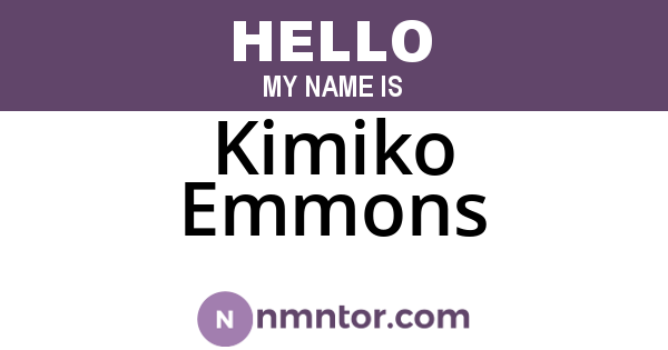 Kimiko Emmons