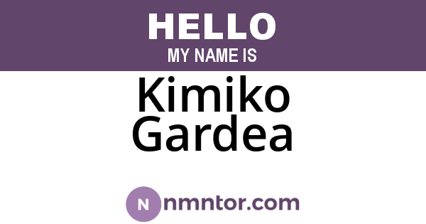 Kimiko Gardea