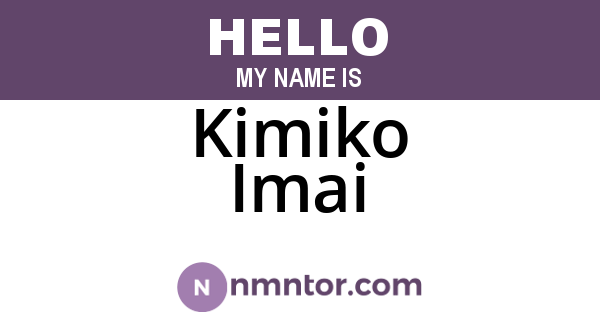 Kimiko Imai