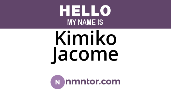 Kimiko Jacome