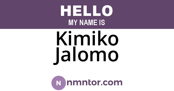 Kimiko Jalomo