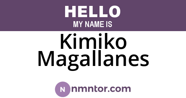 Kimiko Magallanes