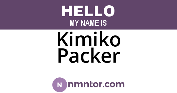 Kimiko Packer