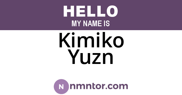Kimiko Yuzn