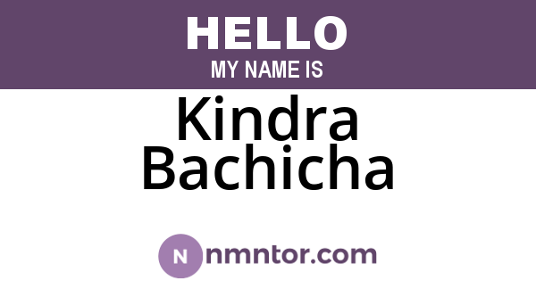 Kindra Bachicha