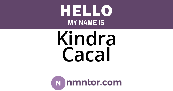 Kindra Cacal