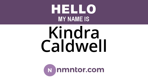 Kindra Caldwell