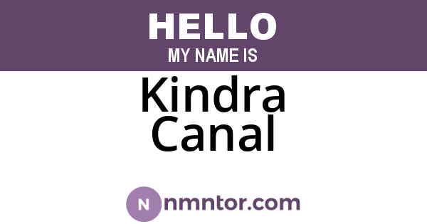 Kindra Canal
