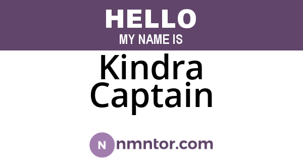 Kindra Captain