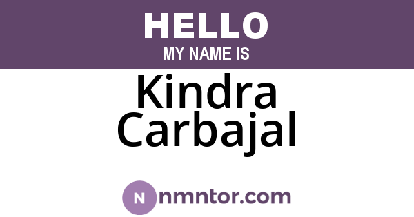 Kindra Carbajal