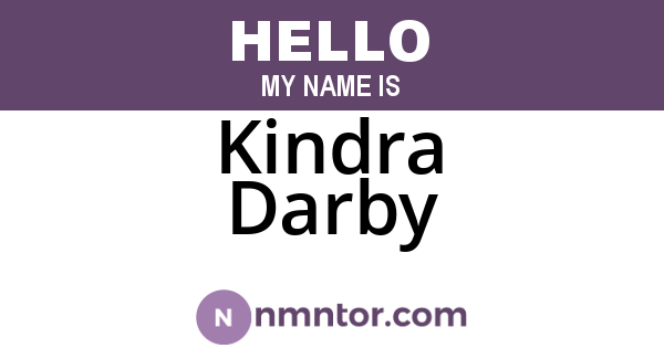 Kindra Darby