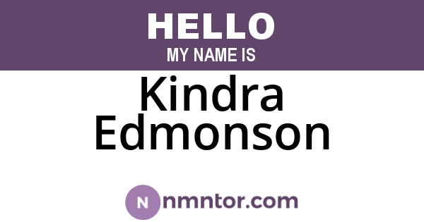 Kindra Edmonson