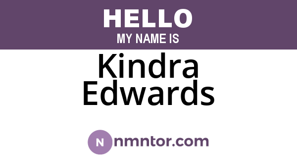 Kindra Edwards