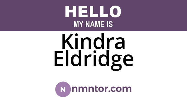 Kindra Eldridge