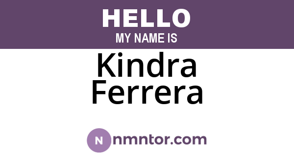 Kindra Ferrera