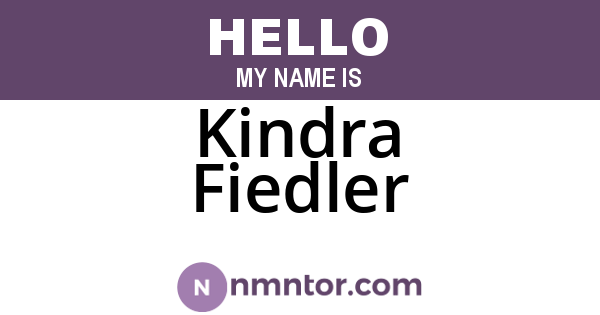 Kindra Fiedler