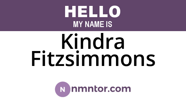 Kindra Fitzsimmons