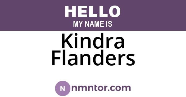 Kindra Flanders