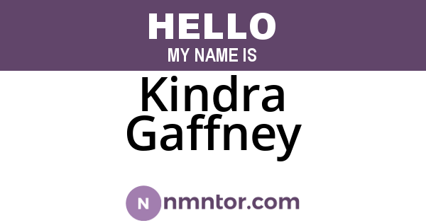 Kindra Gaffney