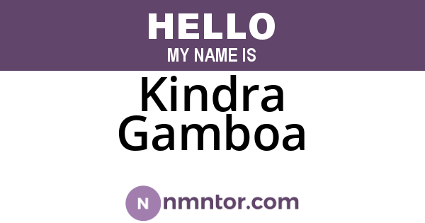 Kindra Gamboa