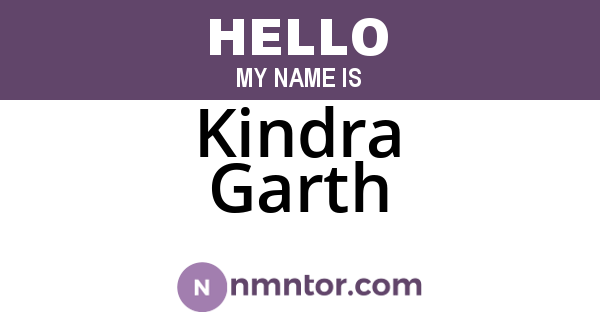 Kindra Garth