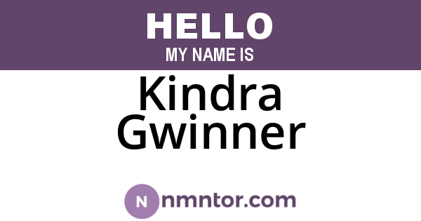 Kindra Gwinner