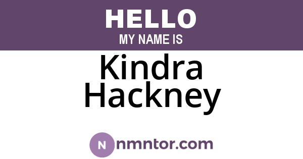 Kindra Hackney