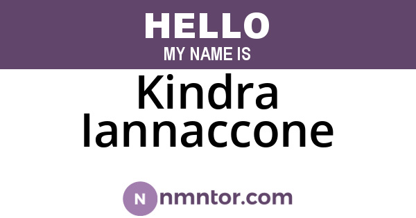Kindra Iannaccone