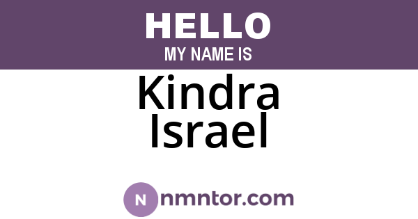 Kindra Israel