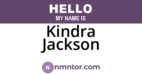 Kindra Jackson