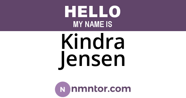 Kindra Jensen