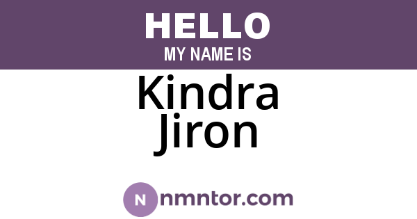 Kindra Jiron