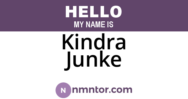 Kindra Junke