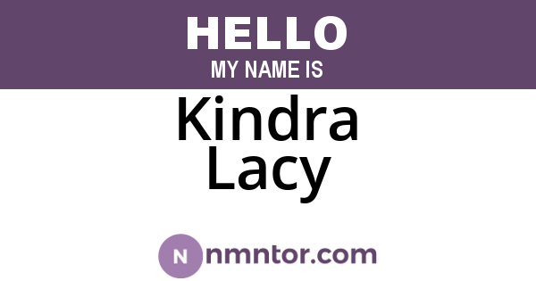 Kindra Lacy