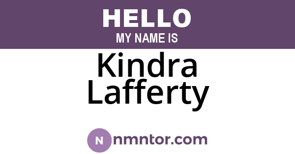 Kindra Lafferty
