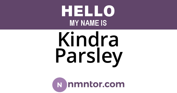 Kindra Parsley