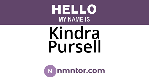 Kindra Pursell
